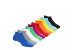 Game Sport Boys Solids No Show Socks 10 Pairs - Assorted