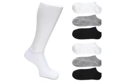 Game Sport Boys Ultralite No Show Socks 6 Pairs - Assorted
